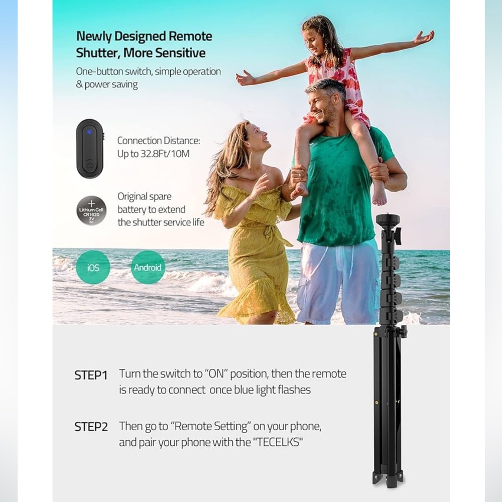 Extendable iPhone Tripod with Remote - Picture 7 of 9